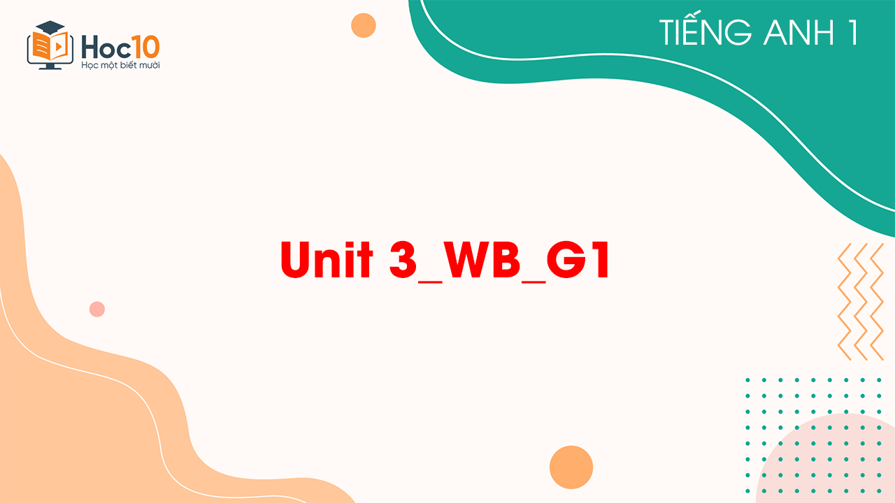 Unit 3WBG1